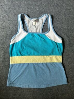 Blue Y2K Activewear Tank Top